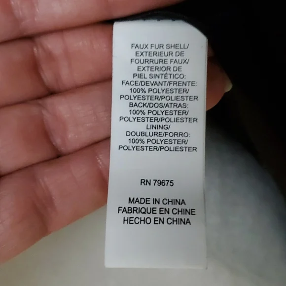 Lucky brand faux fur fleece coat - Picture 8 of 8